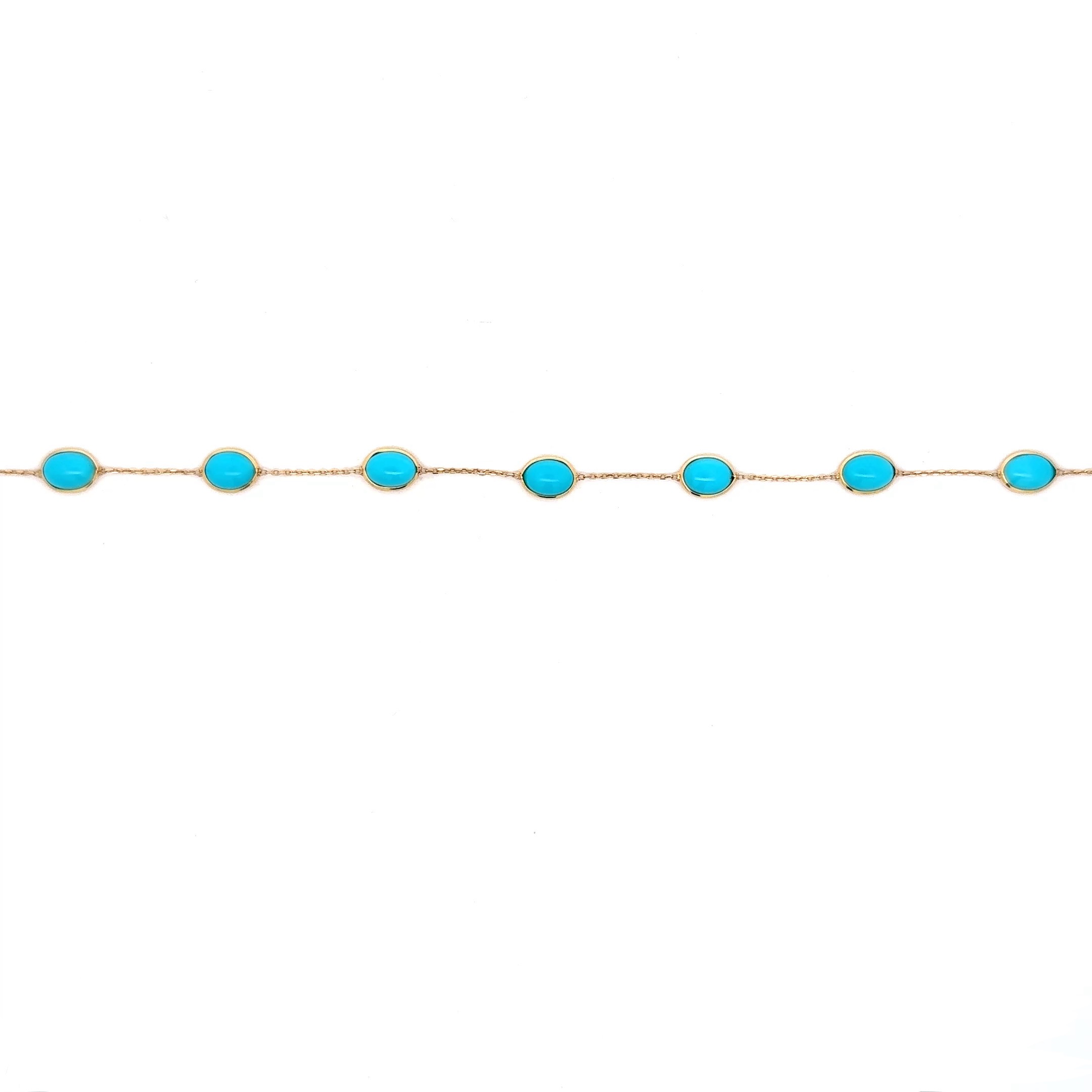 18K TURQUOISE BRACELET