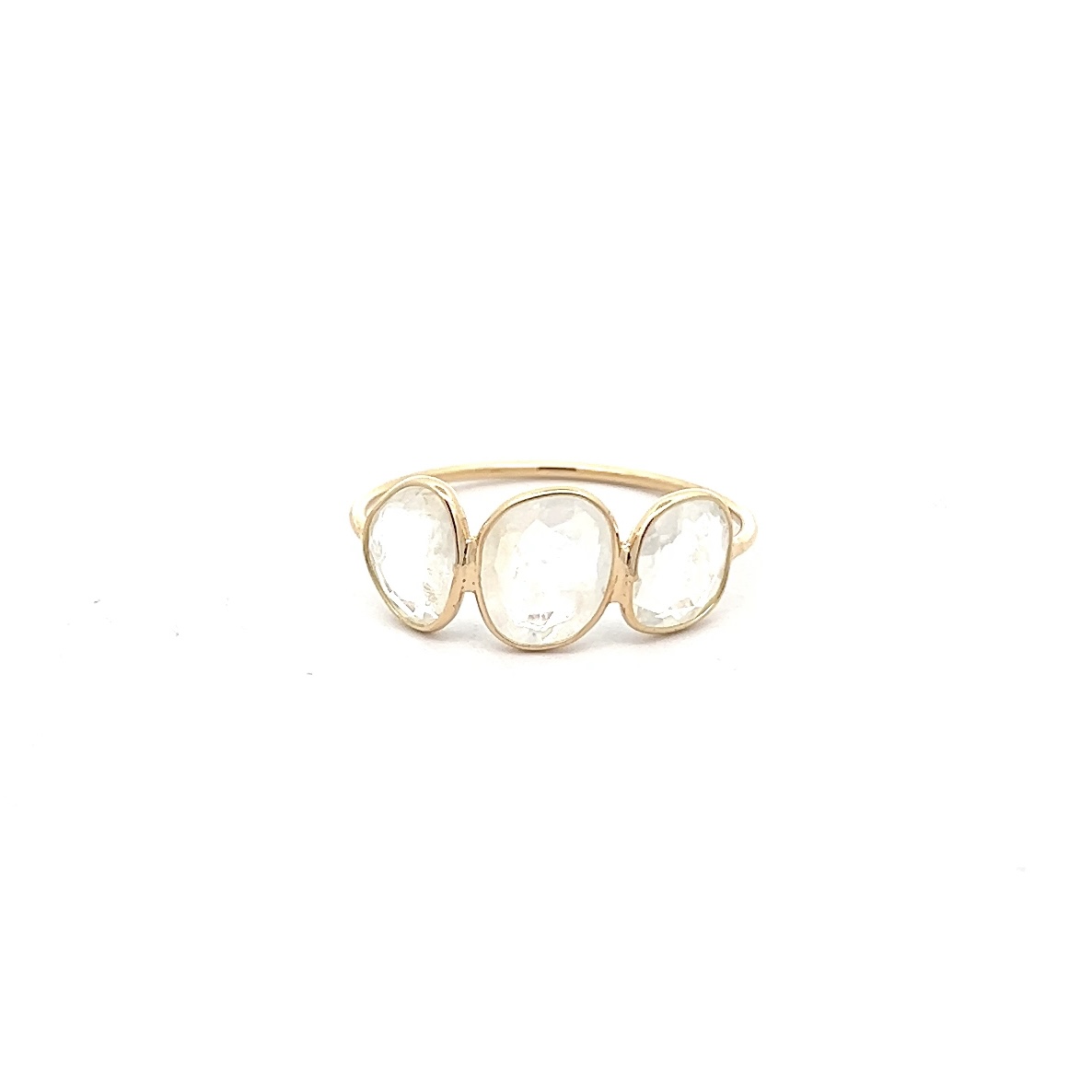 18K WHITE RAINBOW RING