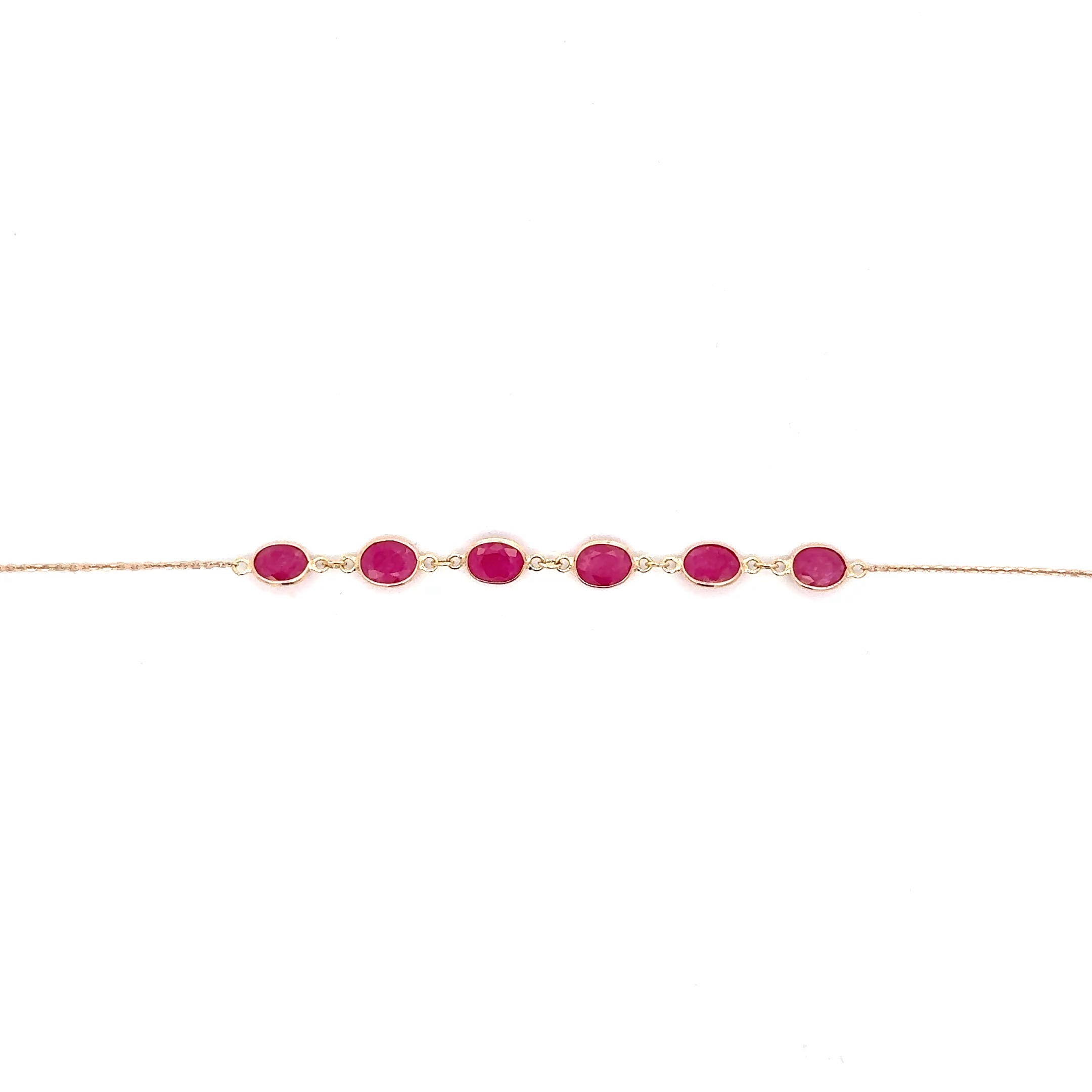 18K RUBY BRACELET