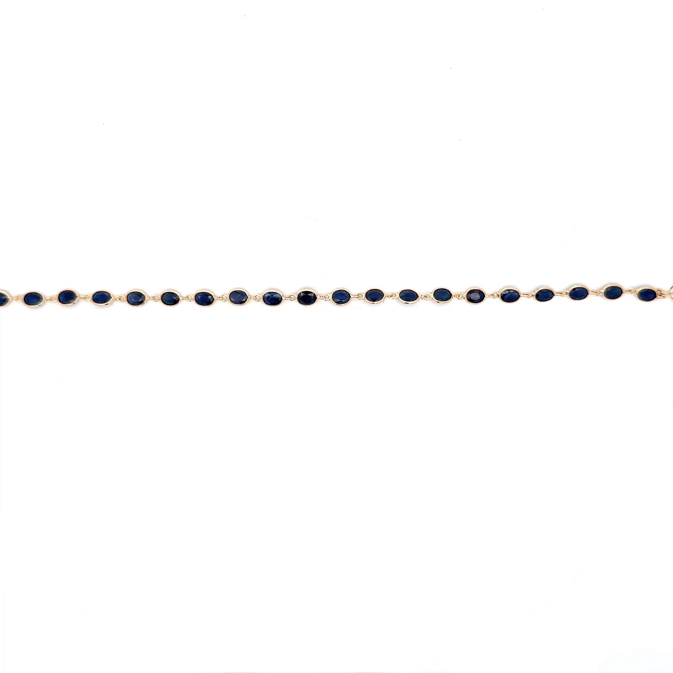 18K BLUE SAPPHIRE BRACELET