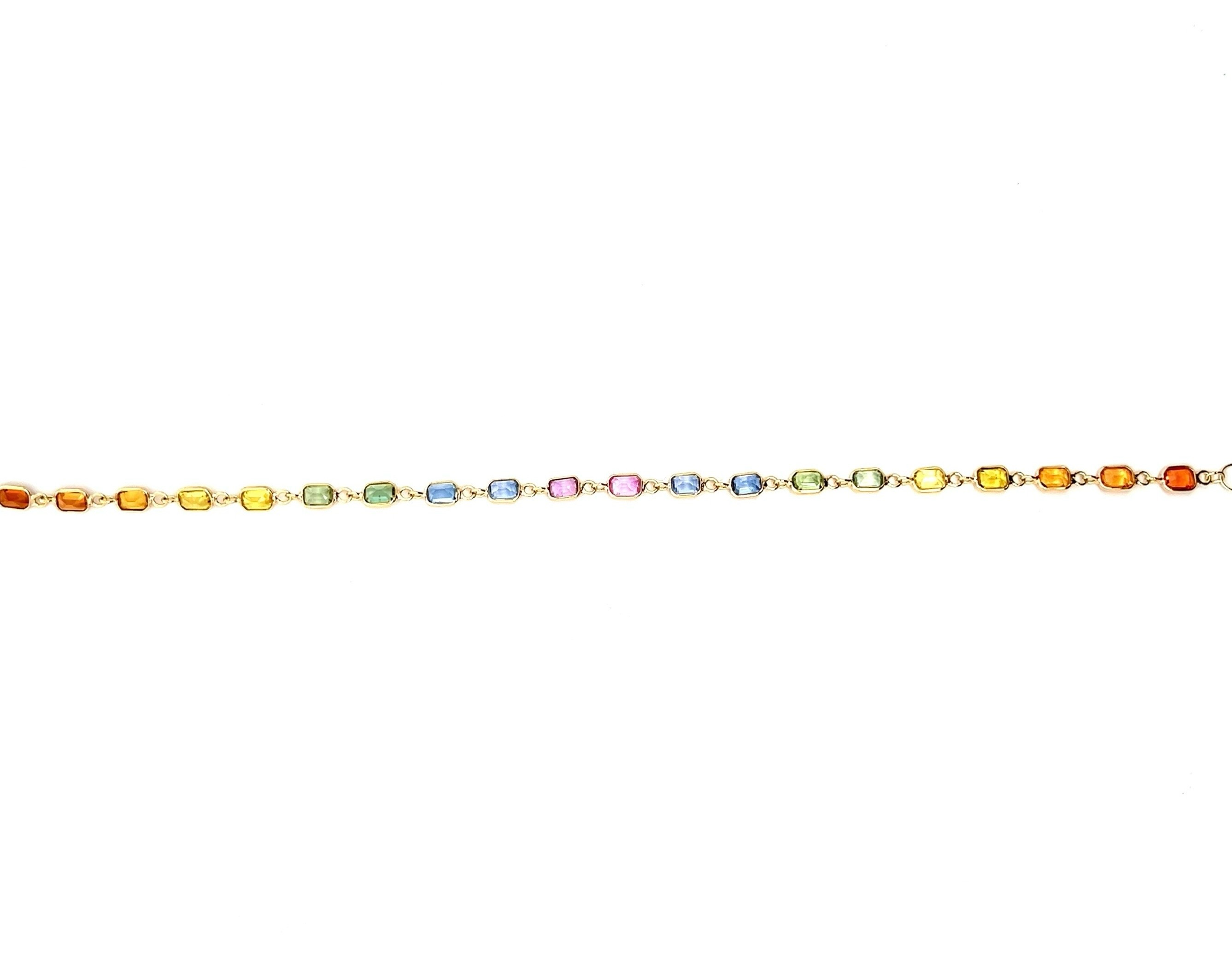 18K MULTI SAPPHIRE BRACELET