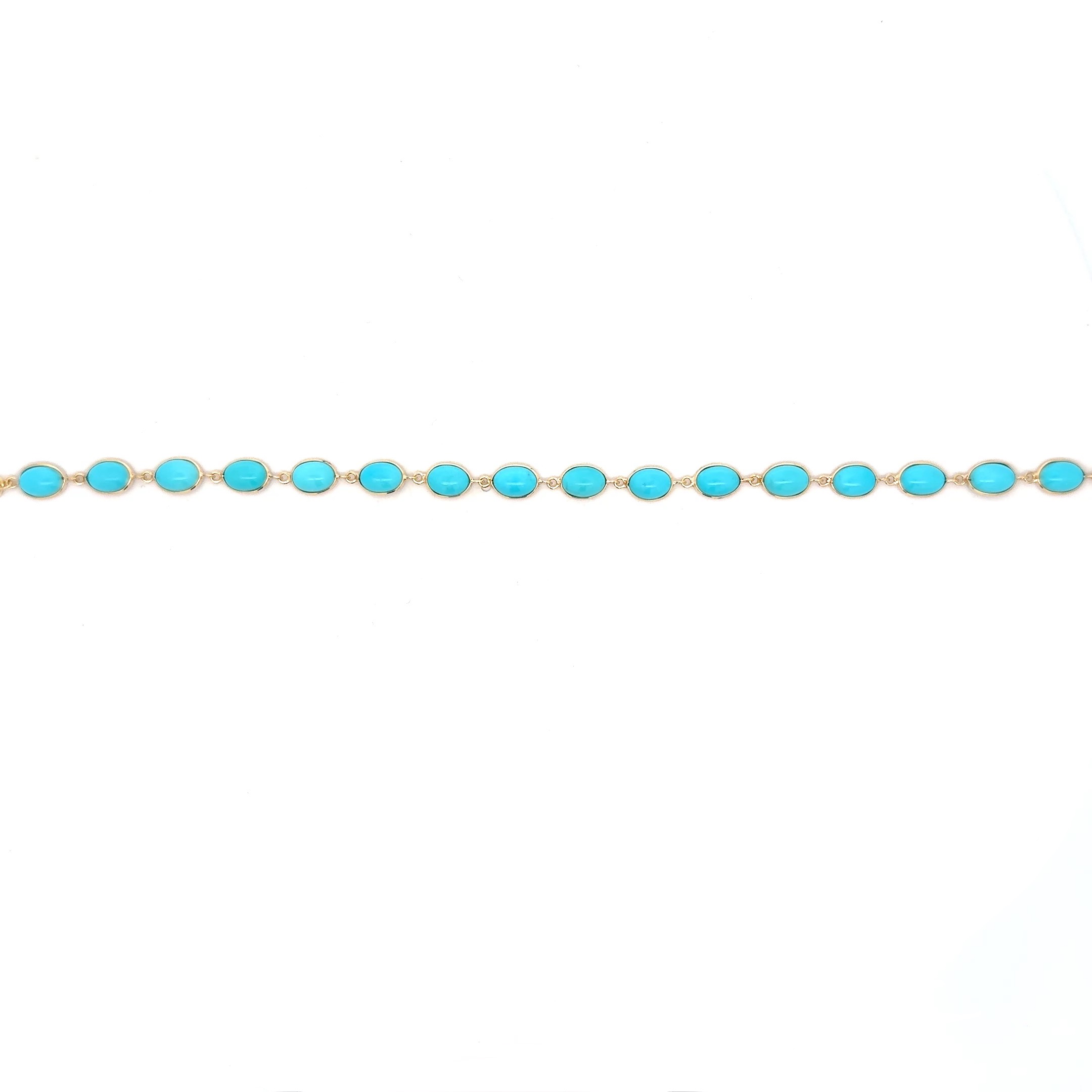 18K TURQUOISE BRACELET