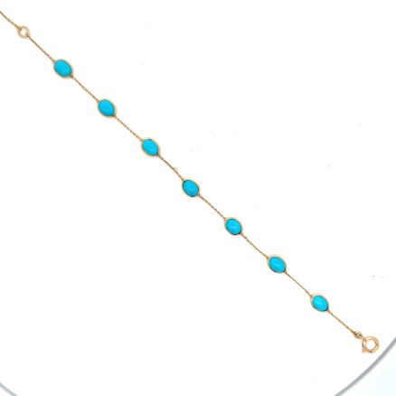 18K TURQUOISE BRACELET
