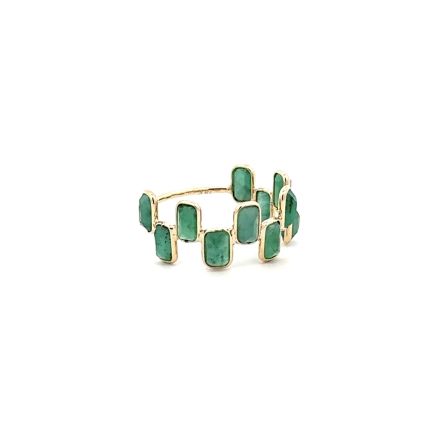 18K EMERALD RING