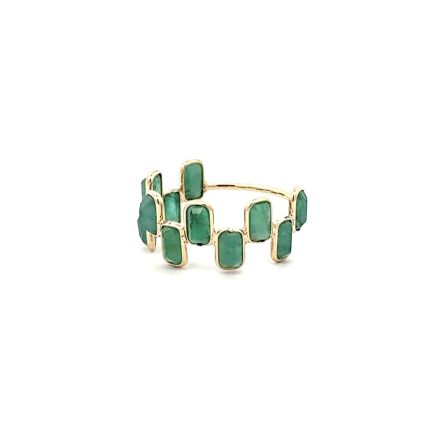 18K EMERALD RING