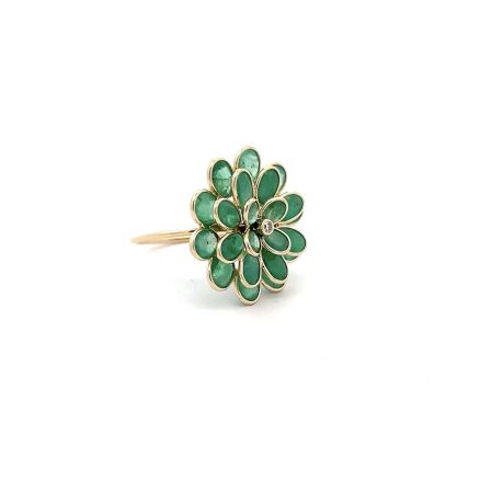 18K EMERALD RING