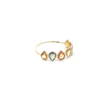 18K MULTI SAPPHIRE RING