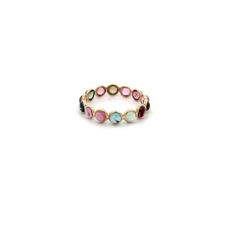 18K MULTI TOURMALINE RING