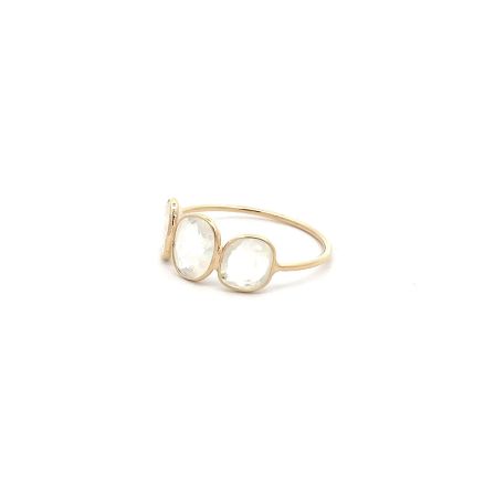 18K WHITE RAINBOW RING