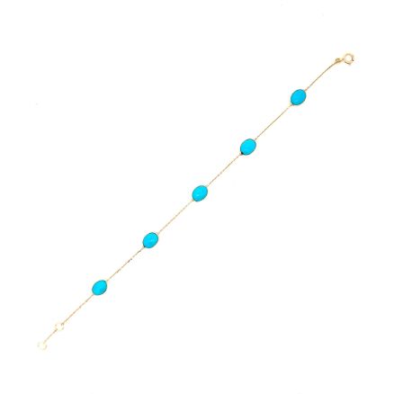 18K TURQUOISE BRACELET