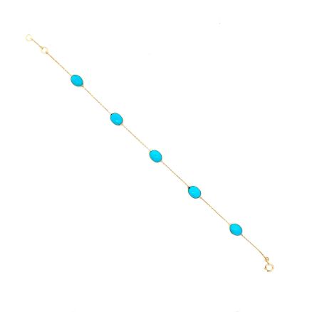 18K TURQUOISE BRACELET