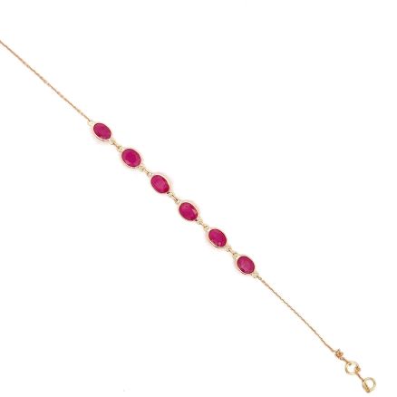 18K RUBY BRACELET