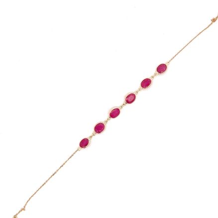 18K RUBY BRACELET