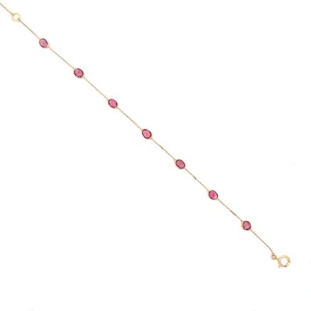 18K PINK TOURMALINE BRACELET