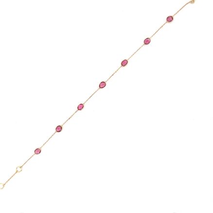 18K PINK TOURMALINE BRACELET