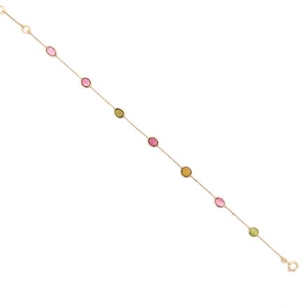 18K MULTI TOURMALINE BRACELET