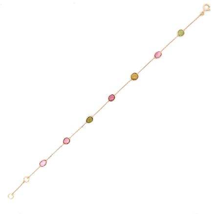18K MULTI TOURMALINE BRACELET