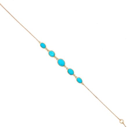 18K TURQUOISE BRACELET