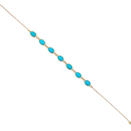 18K TURQUOISE BRACELET