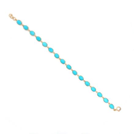 18K TURQUOISE BRACELET